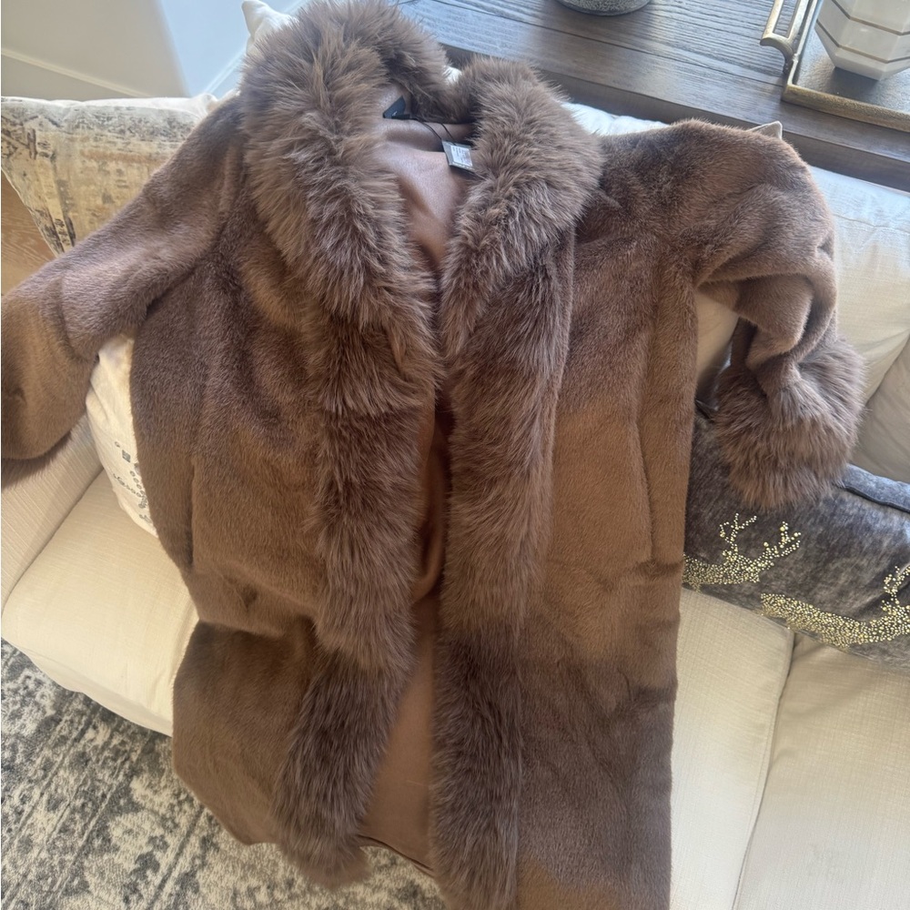 Boohoo Chocolate Teddy Jacket